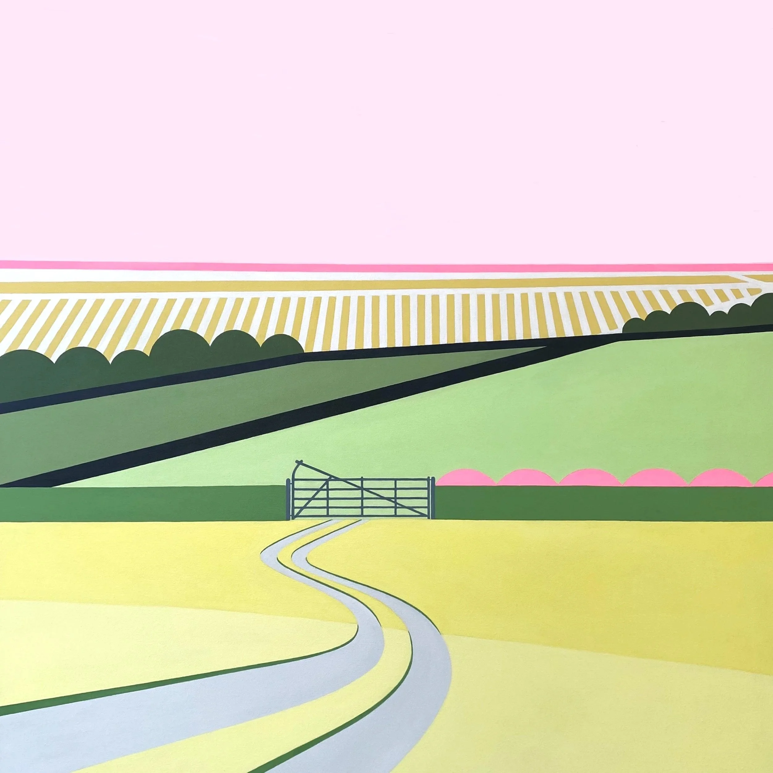 MEET ME AT THE GATE   80 x 80cm 2025