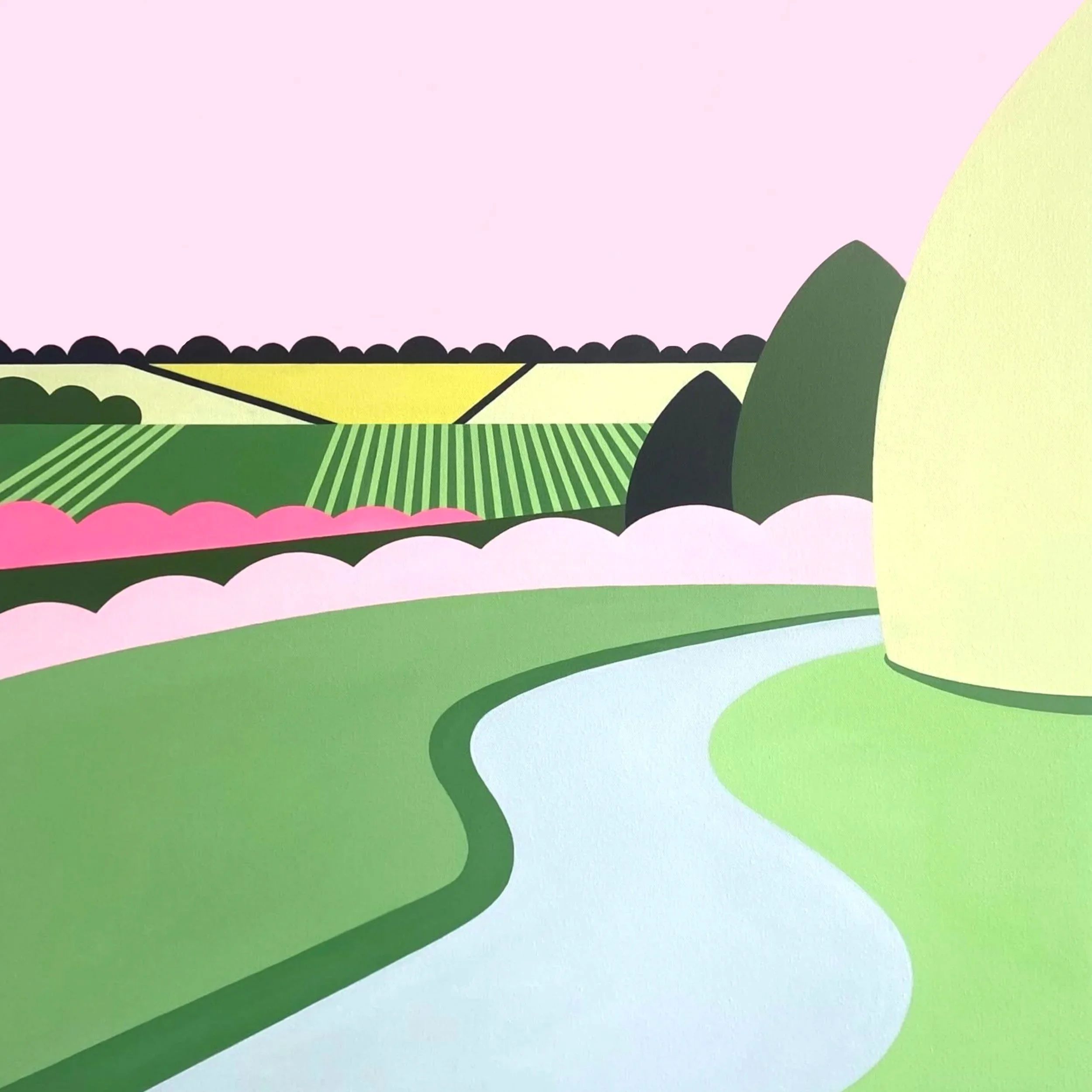 SUMMER GLOW  80 x 80cm 2025

