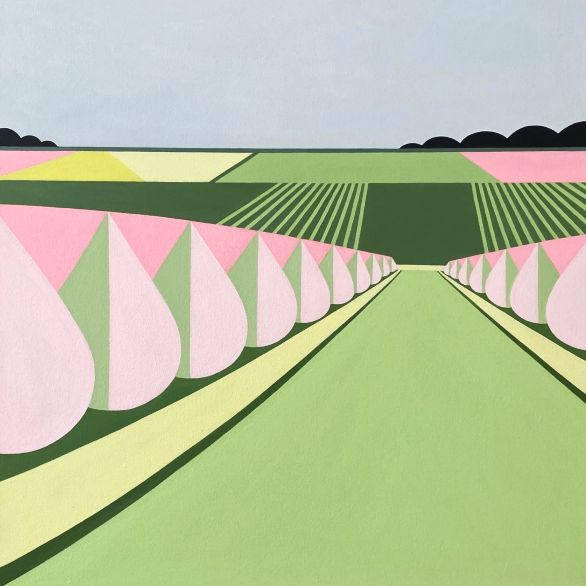 TO THE YELLOW FIELDS 50 x 50CM 2025