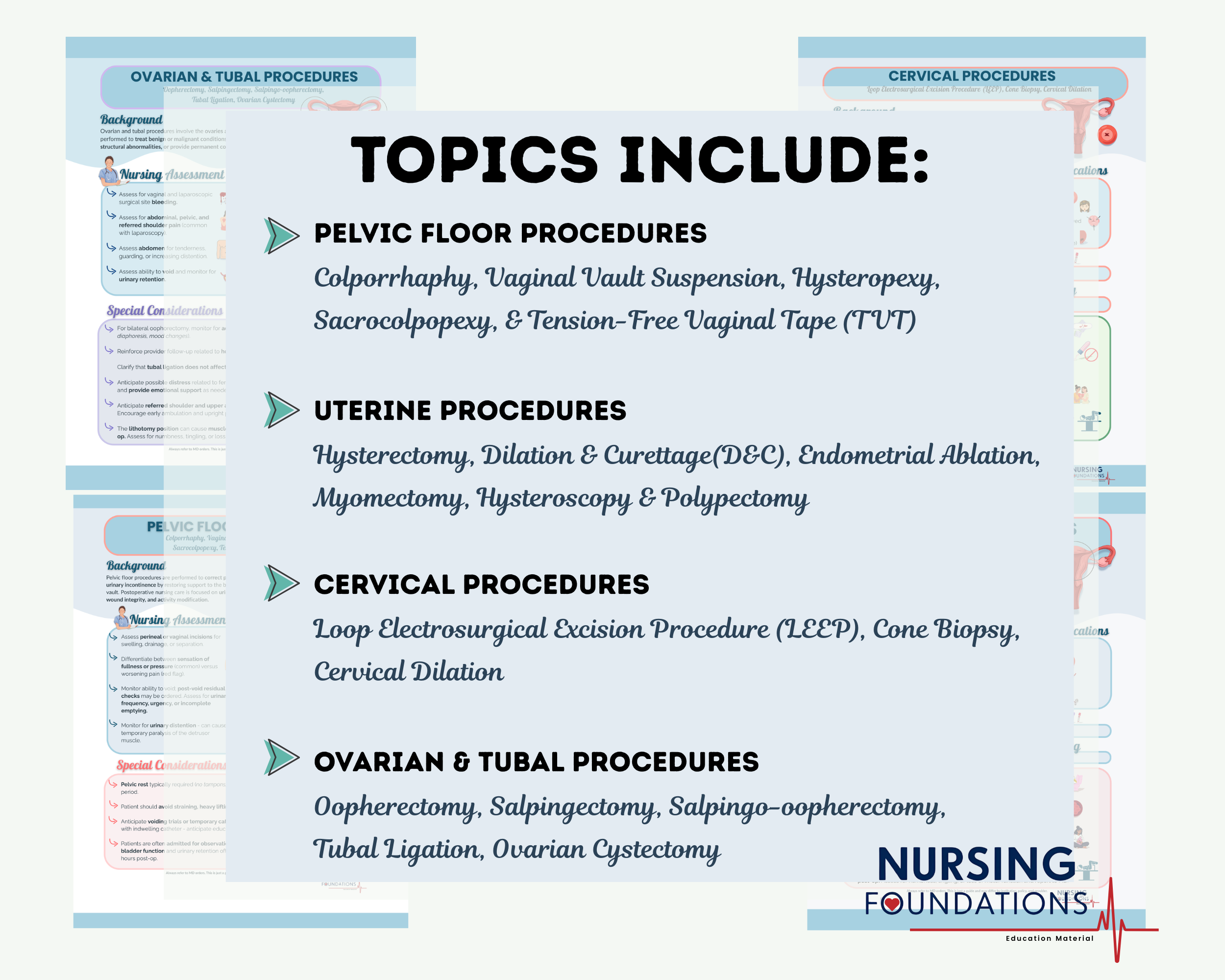 gynecological surgery pacu cheat sheet.png