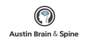 Austin Brain & Spine logo featuring a stylized human head and brain in profile