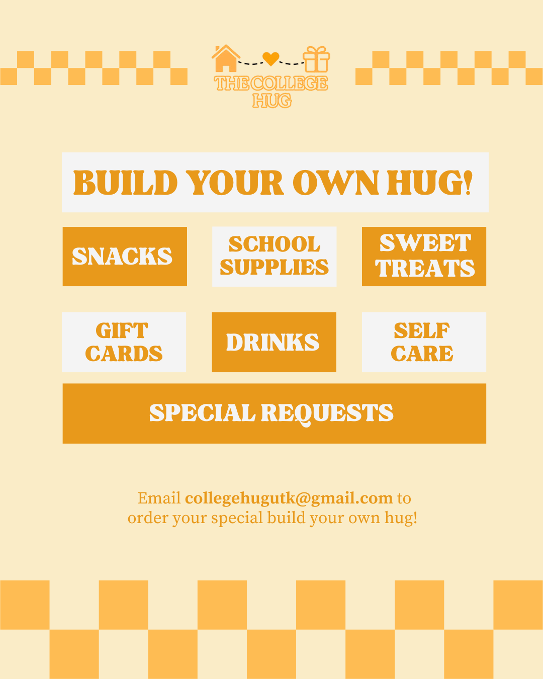 BUILD YOUR OWN HUG BAG