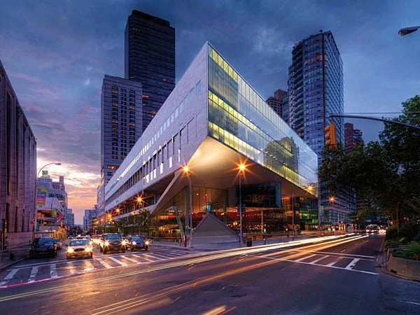 The Juilliard School Exterior at dusk