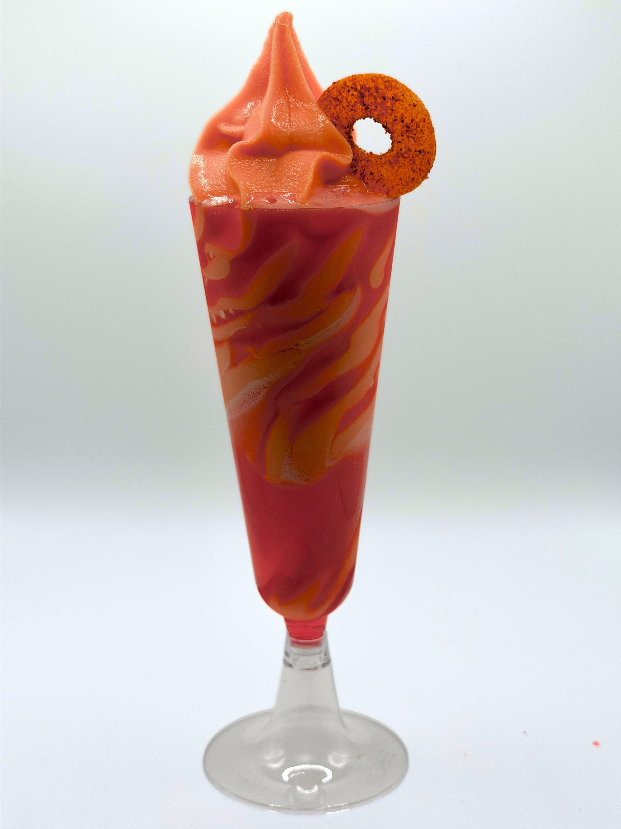 Peach soft-serve mimosa.