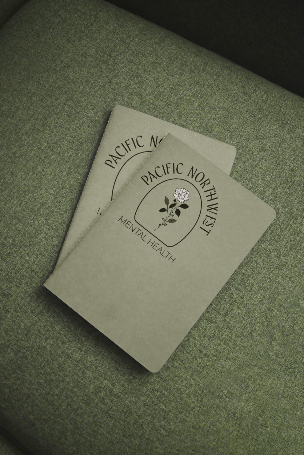 Professional print collateral and marketing brochure design for Pacific Northwest Mental Health by Dupuy&Co.