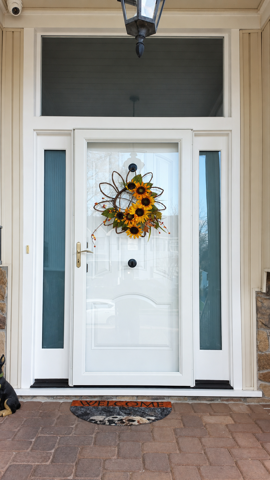 White Frosted Windows