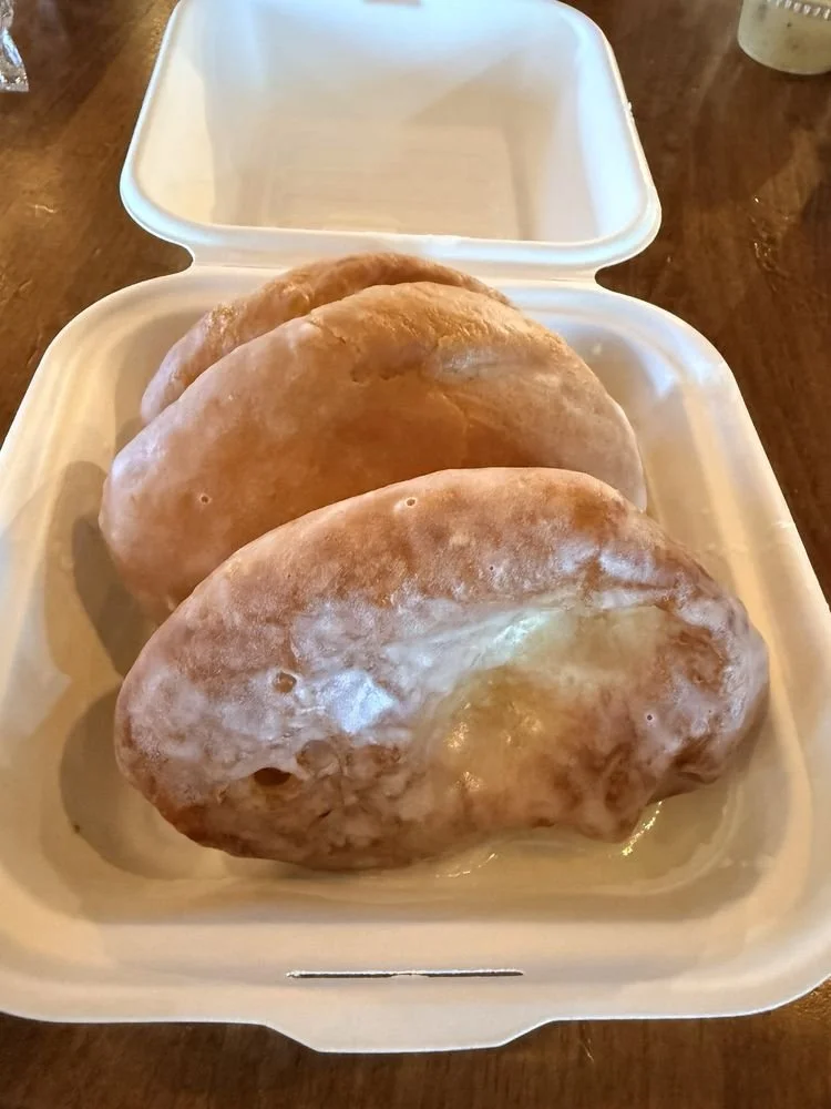Glazed fried dough. Soft and moist through and through.