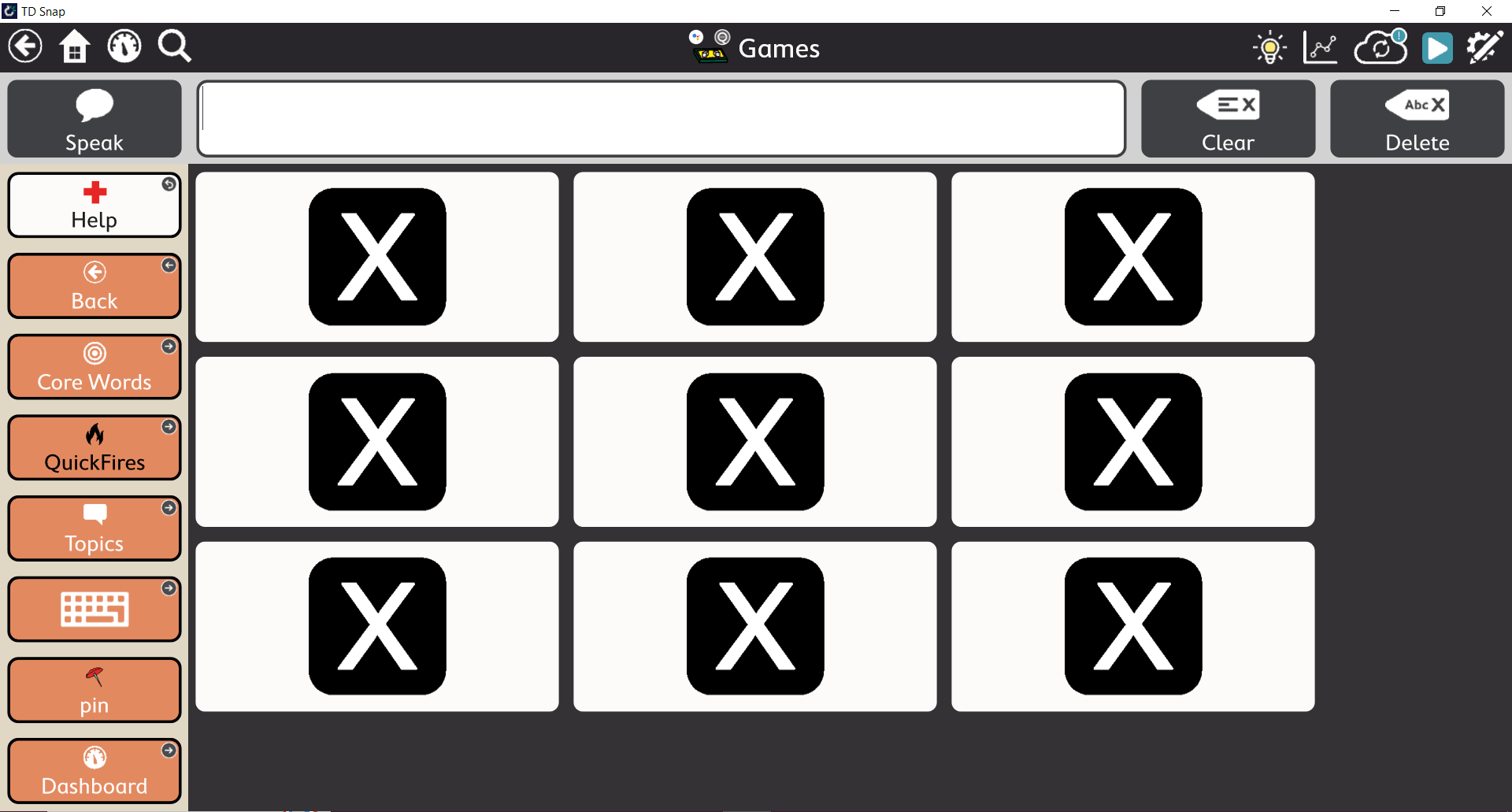 Tic Tac Toe, Eye Gaze, AAC, accessibility