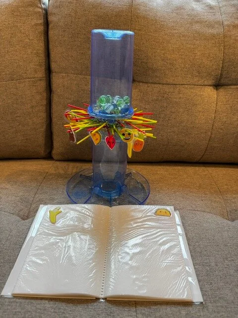 Kerplunk for eye gaze, eye gaze games, AAC Kerplunk