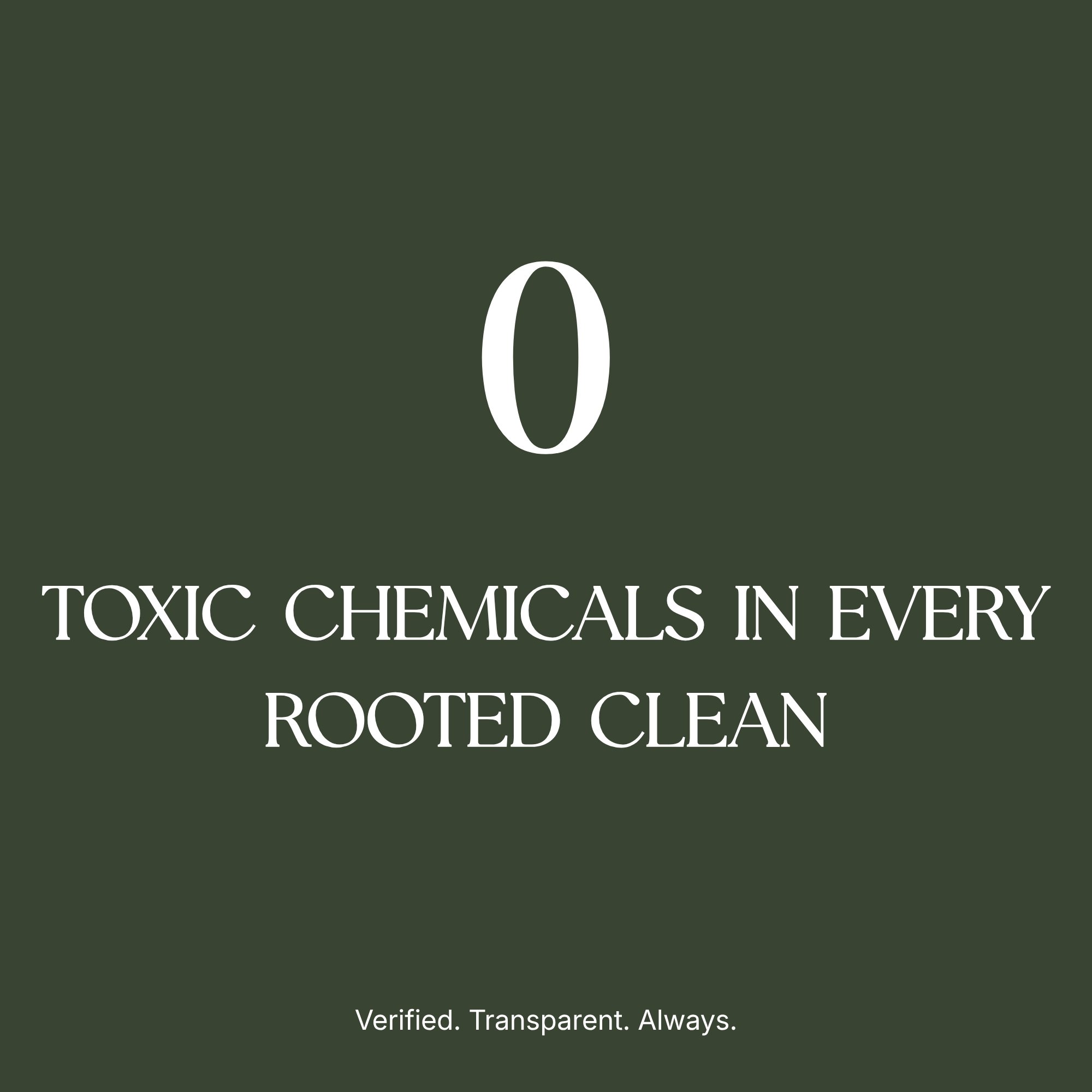 Zero toxic chemicals in every Rooted eco-friendly cleaning service