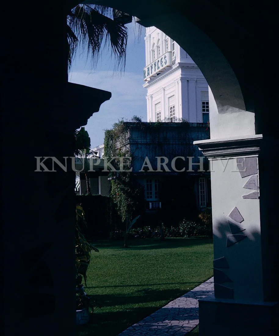 Raffles Hotel Courtyard Print