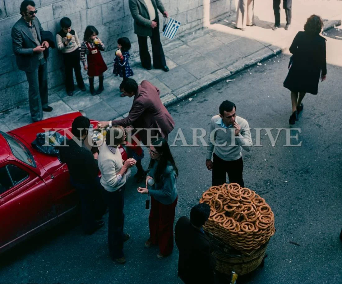 Street Cart in Athens Print