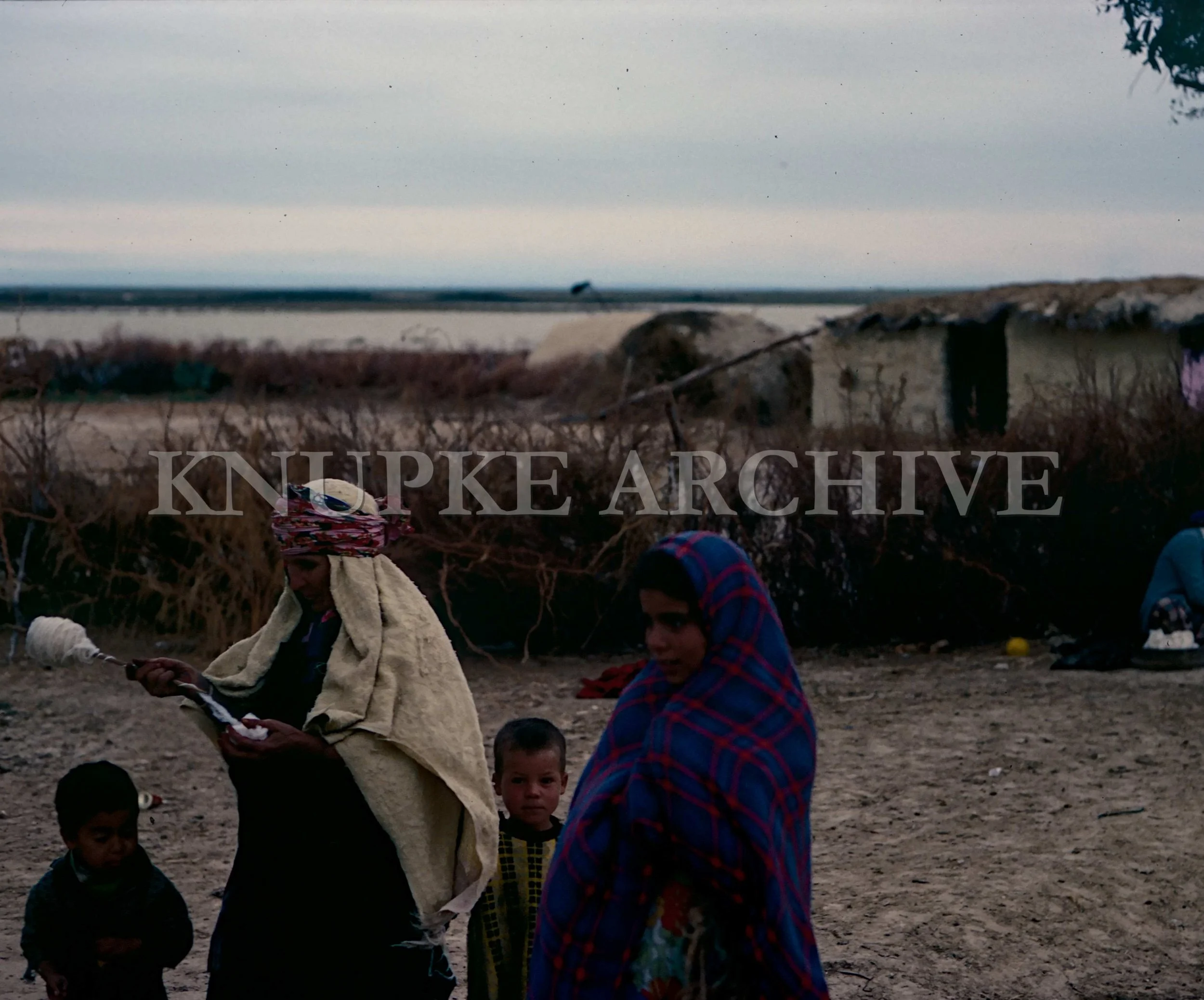 Family Scene in Tunisia Print