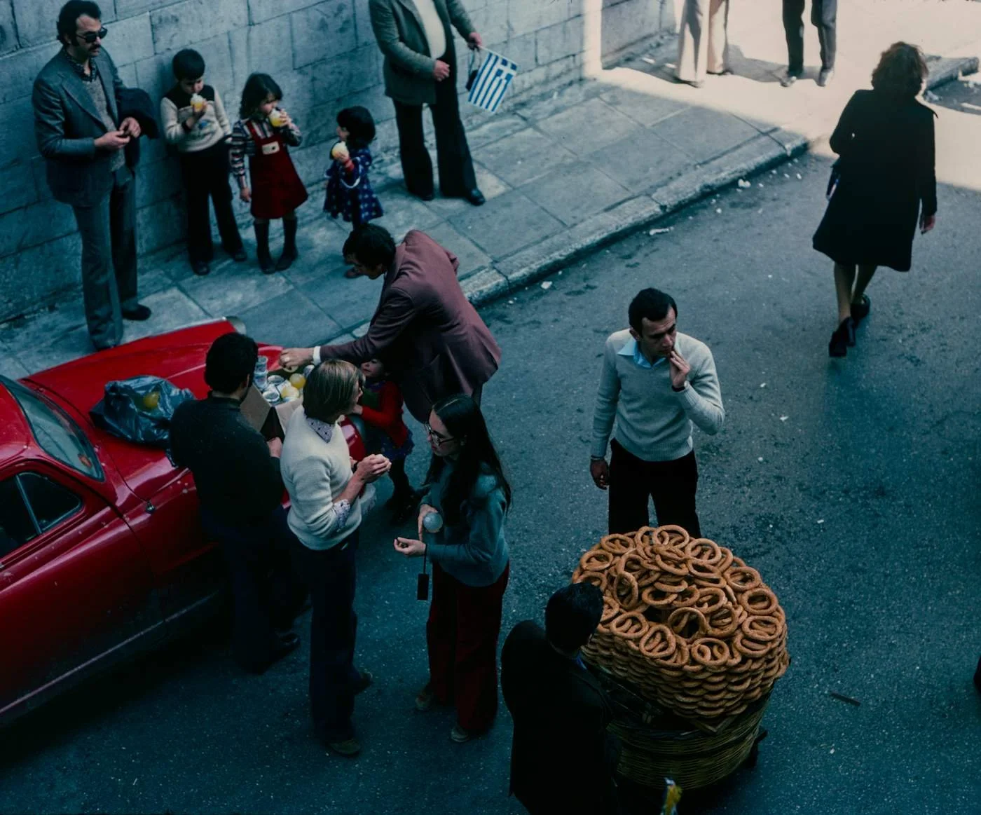 Street Cart in Athens Print