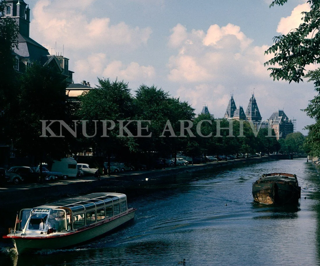 Amsterdam Canal with the Rijksmuseum Print
