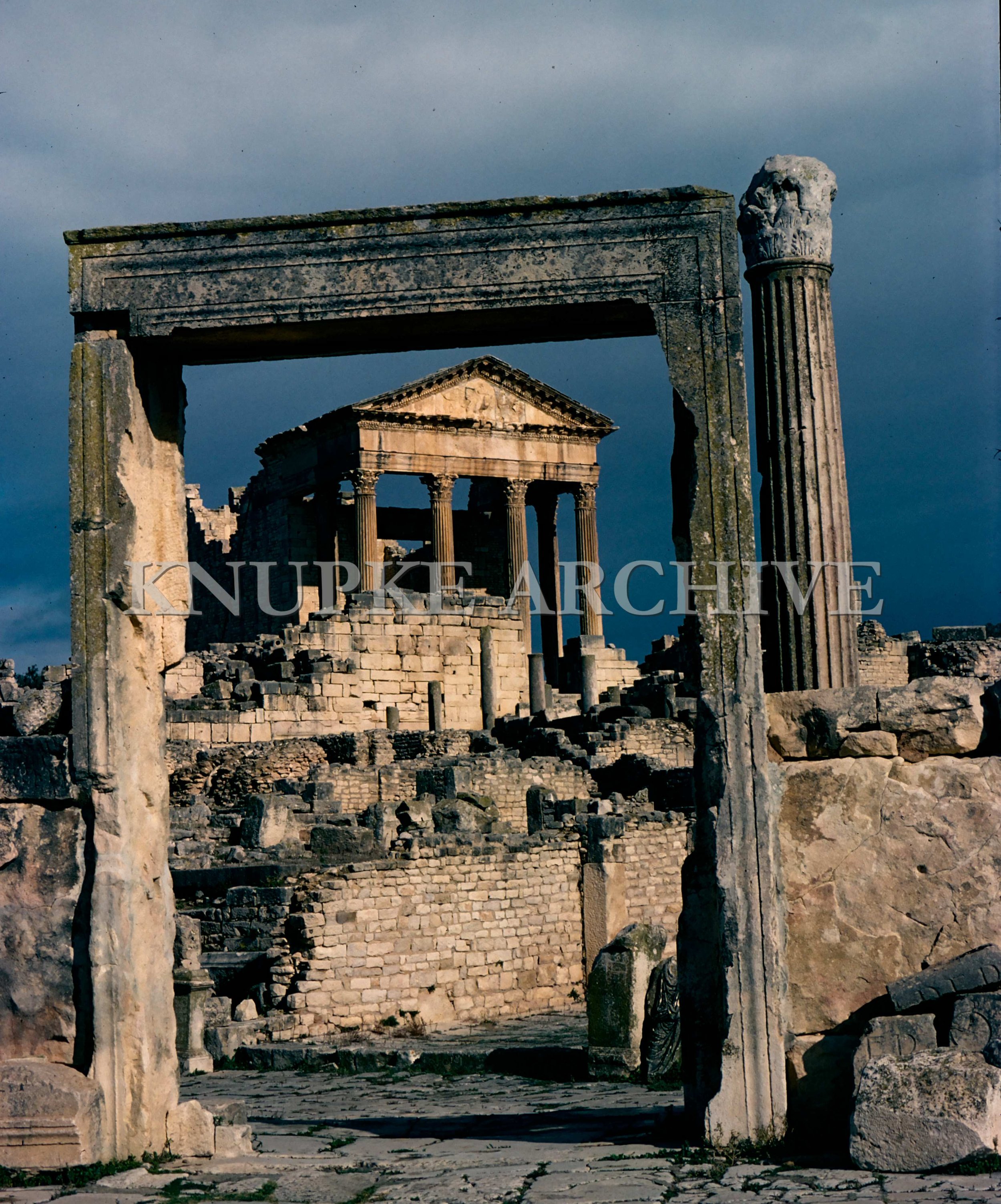 Through the Ruins of Dougga Print