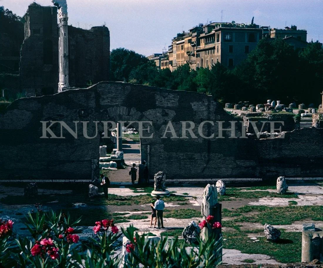 Flowers in the Forum Print