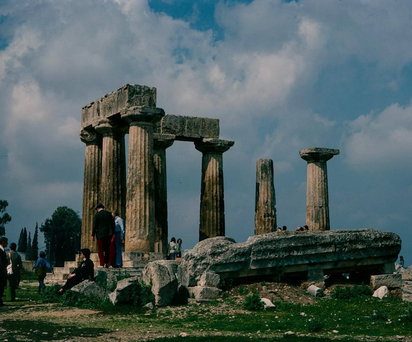 Temple Under the Clouds Print