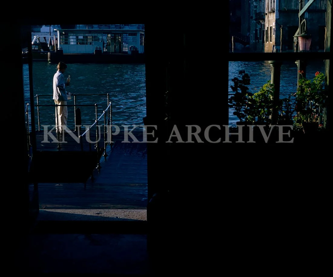 Canal Through the Doorway Print