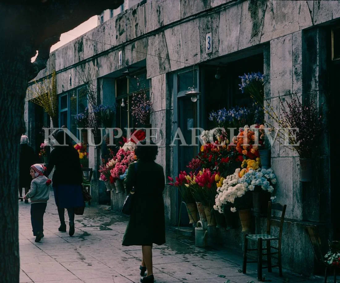 Flower Shop in Athens Print