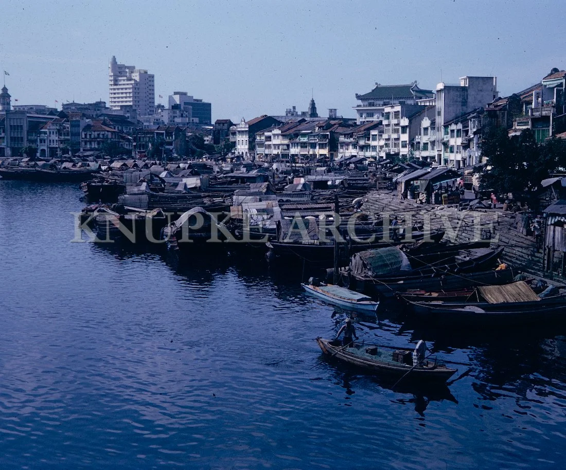 Boats Along the River Print