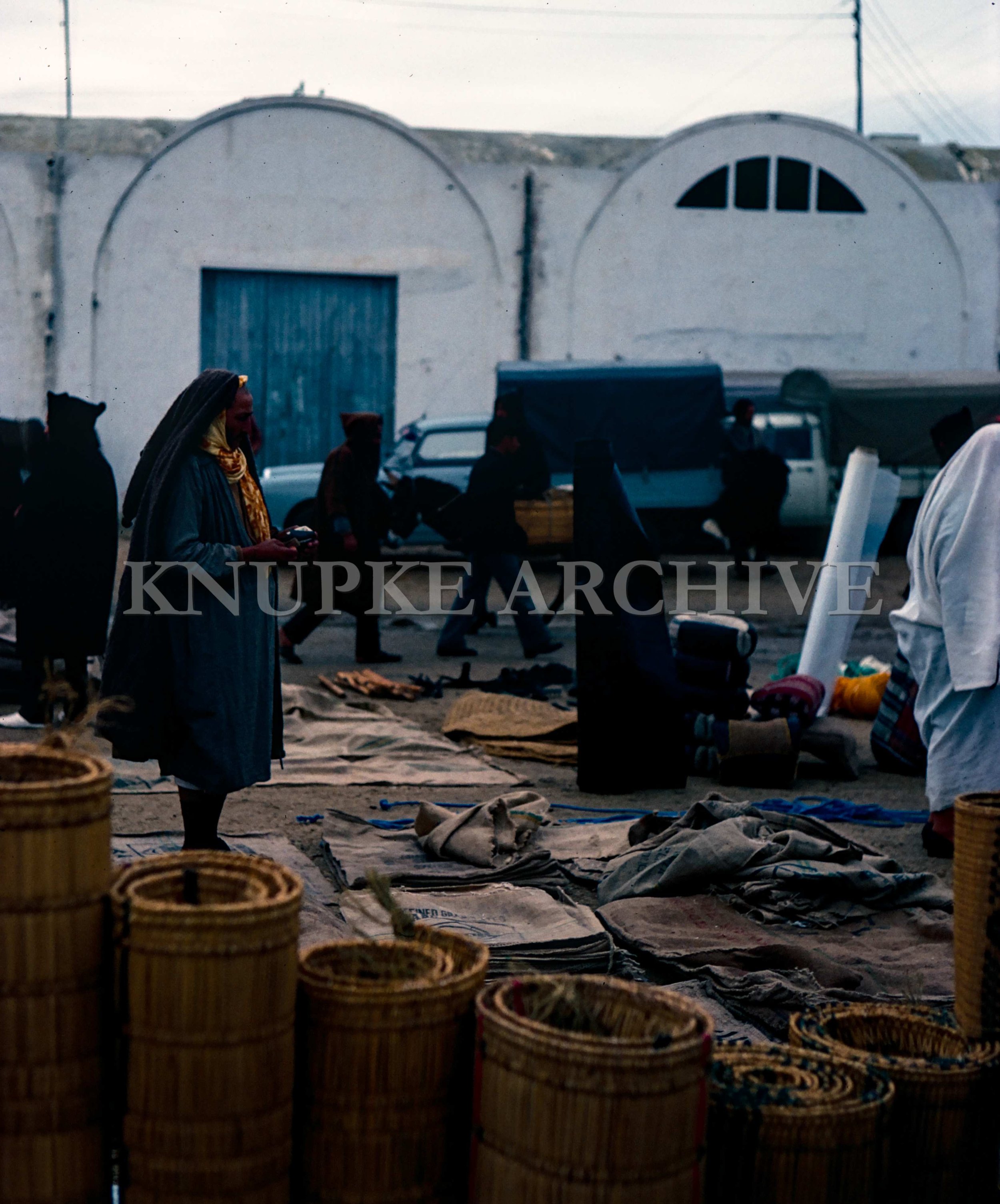 Market Day in Tunisia Print