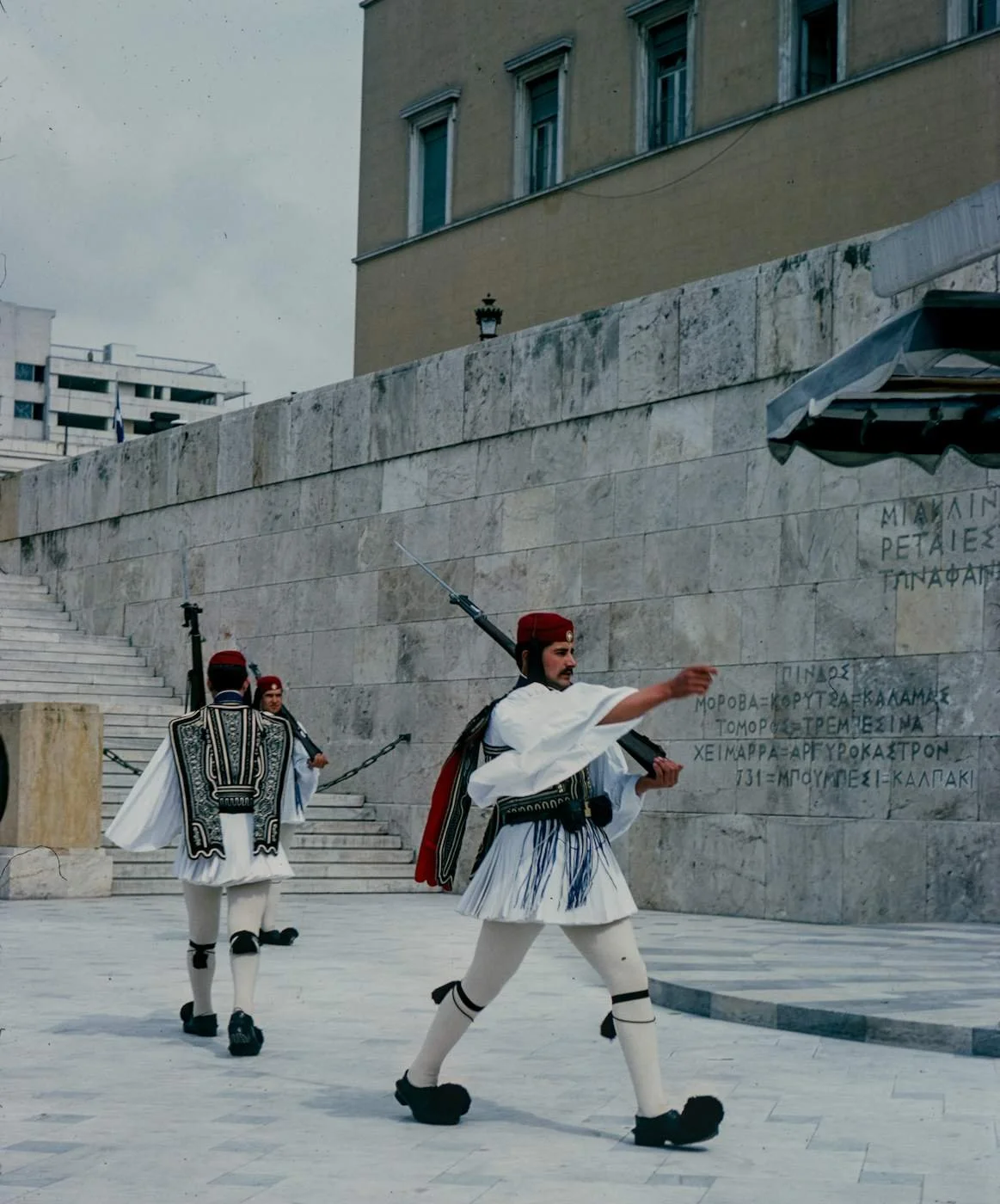 Evzone in Athens Print