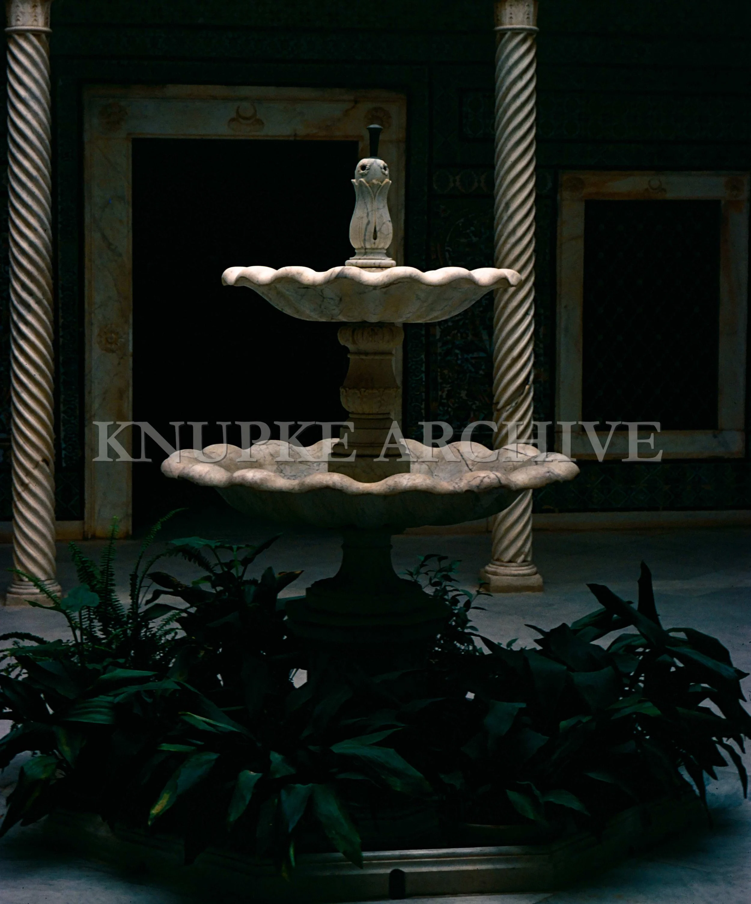 Courtyard Fountain in Tunisia Print