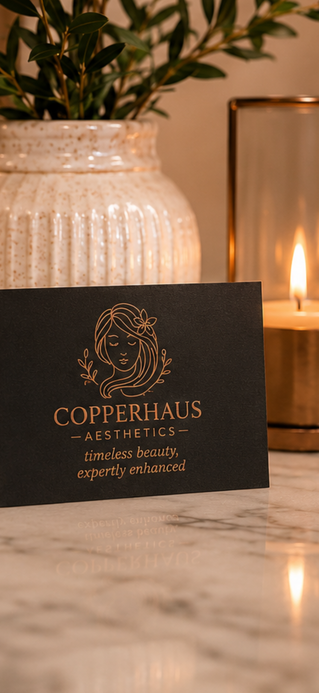 CopperHaus Aesthetics luxury medical spa branding in Glendale Arizona