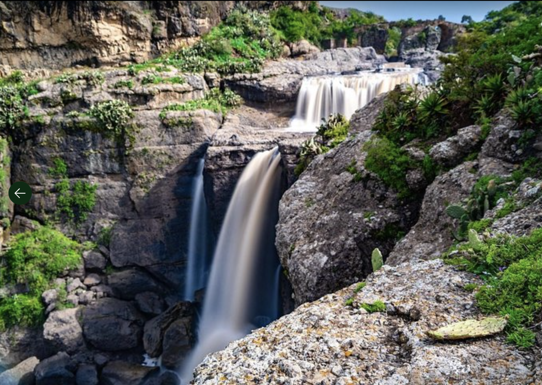 Portuguese waterfall in Ethiopia