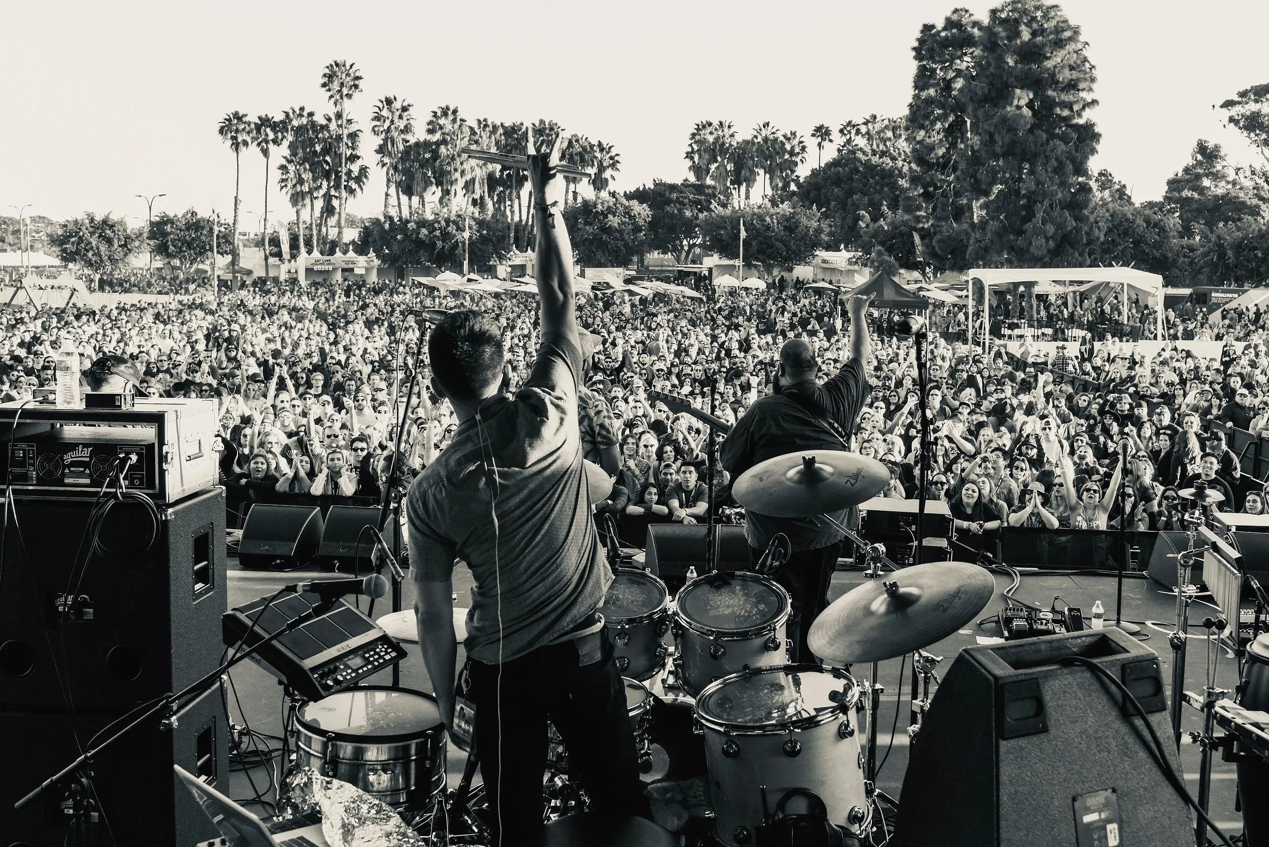 On stage with HIRIE in Long Beach, CA 2018