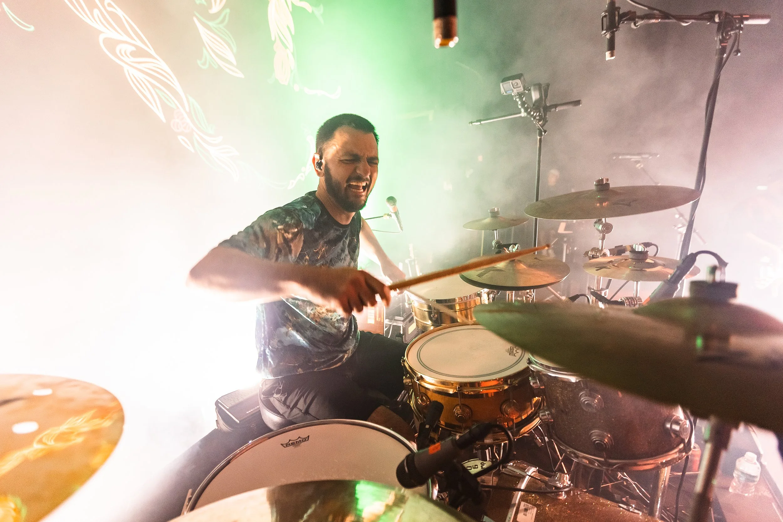 Drumming live on stage with HIRIE in St. Pete, FL 2025