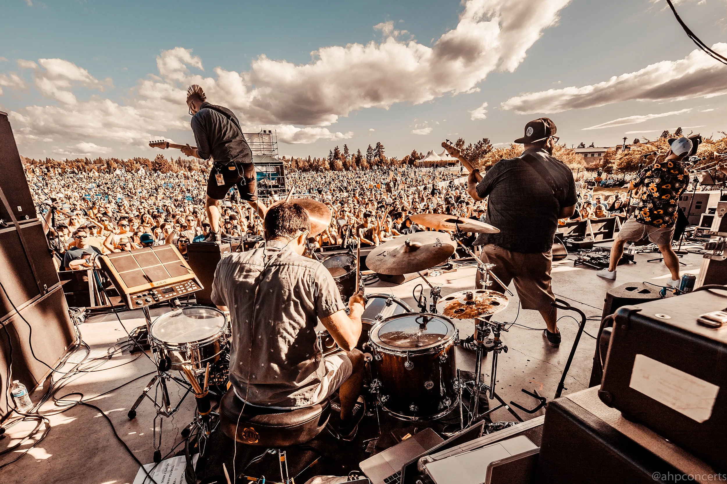 Performing with HIRIE on tour with Slightly Stoopid in Bend, OR Summer 2019