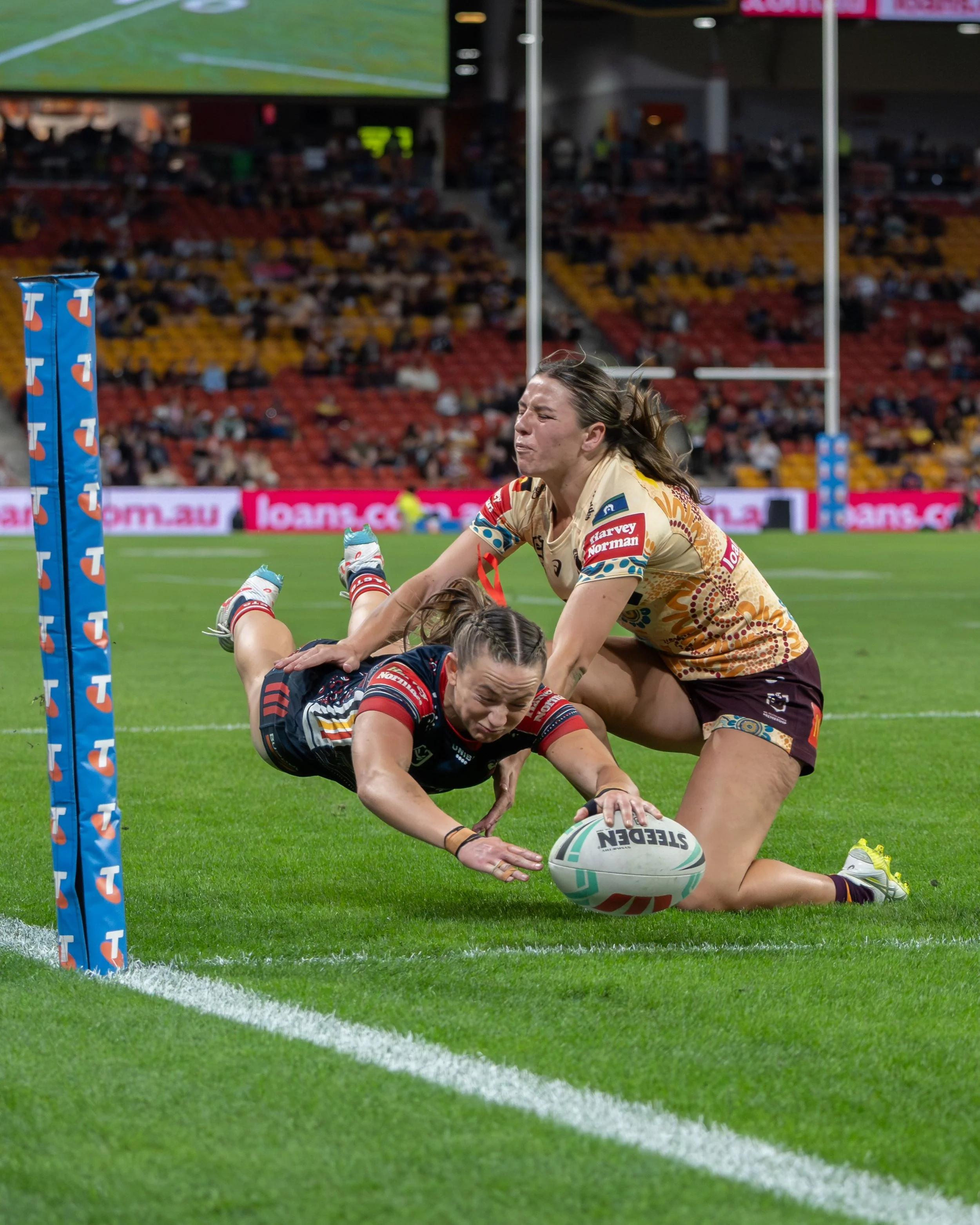 NRLW Roosters vs Bronocos