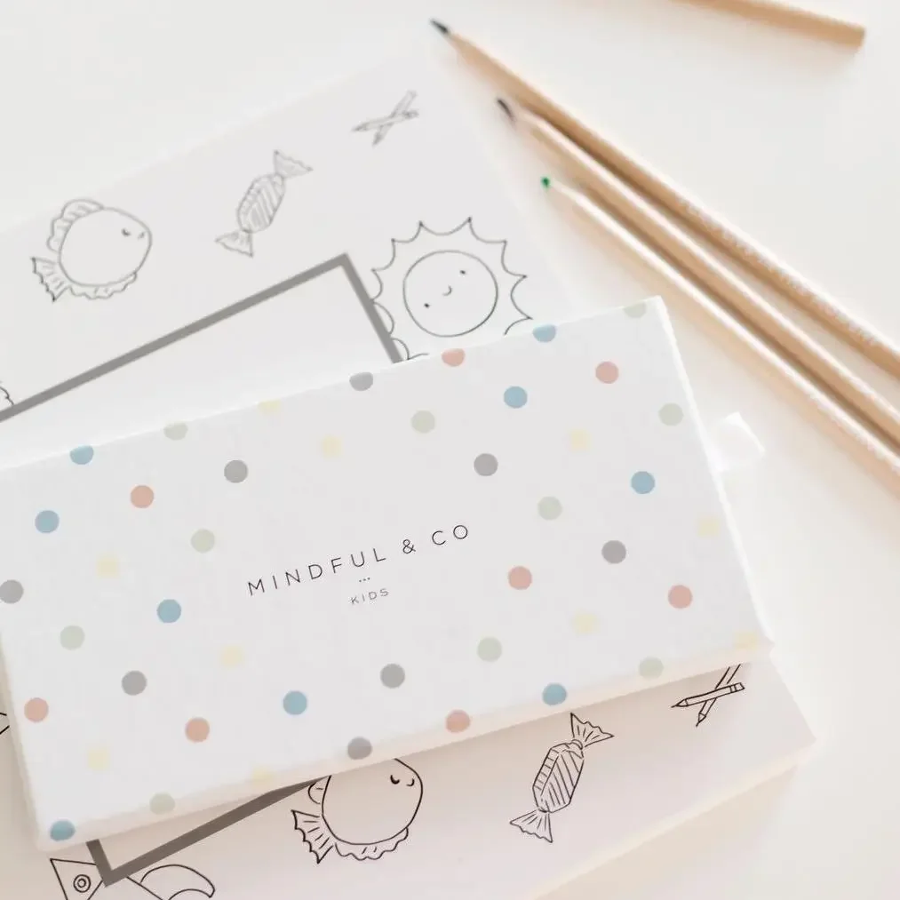 Mindful & Co Kids Affirmation Colouring Pencils – Mindfulness Set