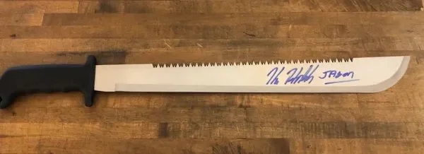 KANE HODDER SIGNED MACHETE