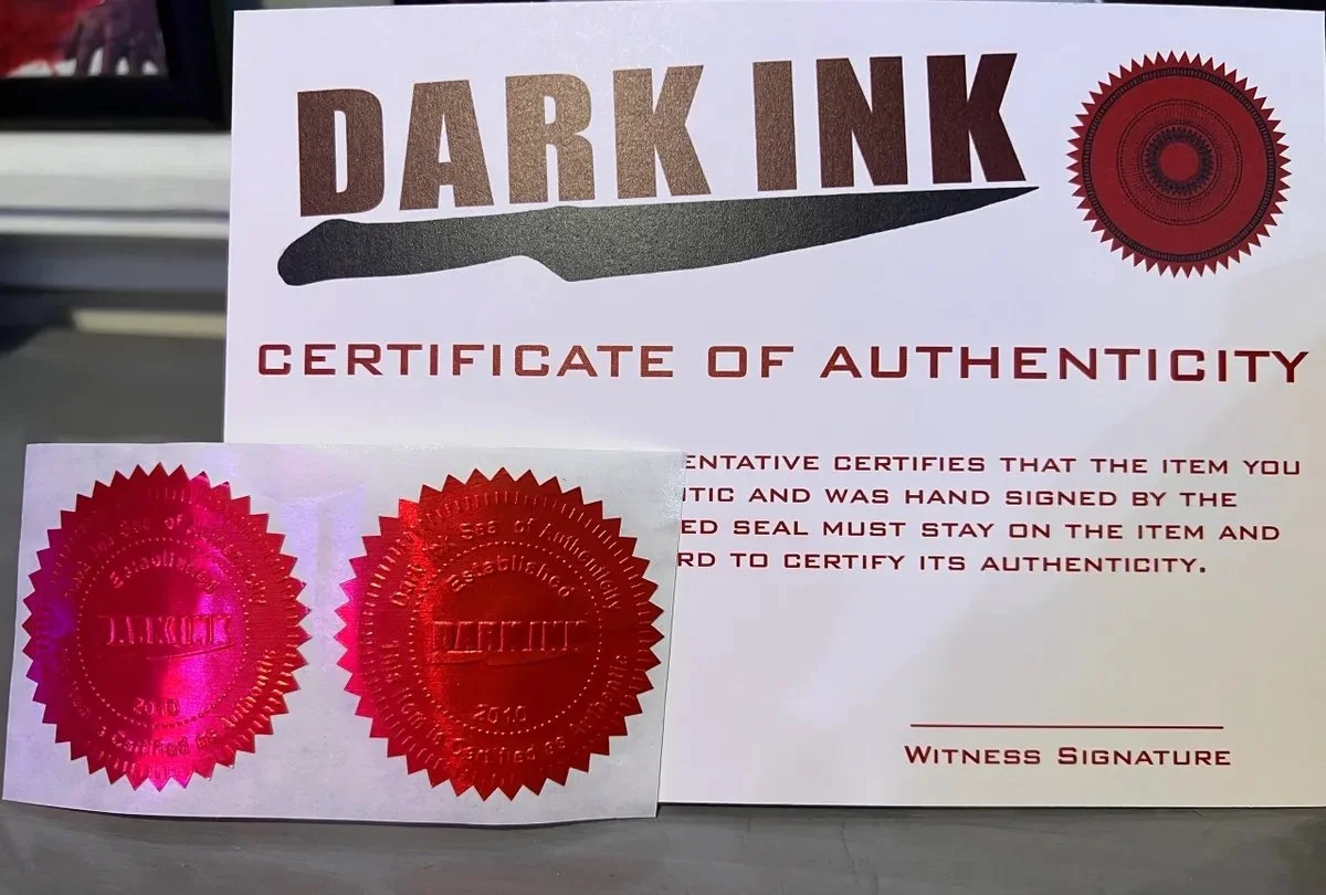 Certificate of Authenticity