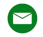 Icon of a closed envelope inside a green circle, representing email or messaging