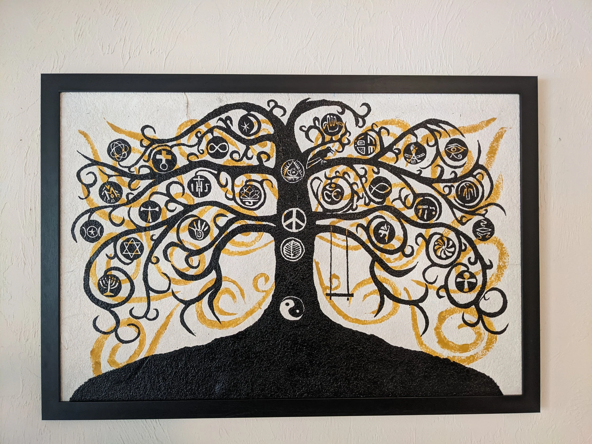 Tree of Life Block Print
