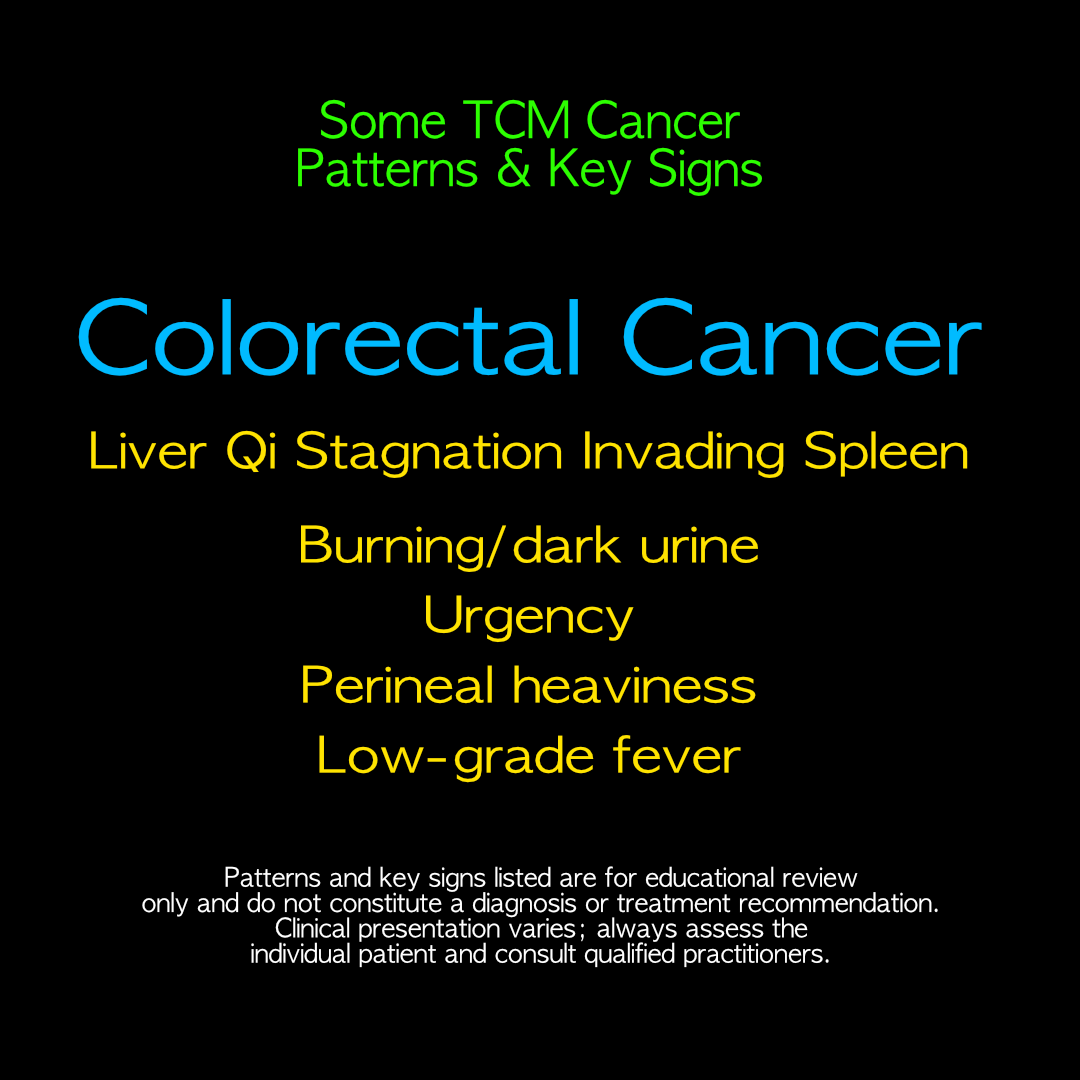 Colorectal Cancer and Liver Qi Stagnation Invading  Spleen