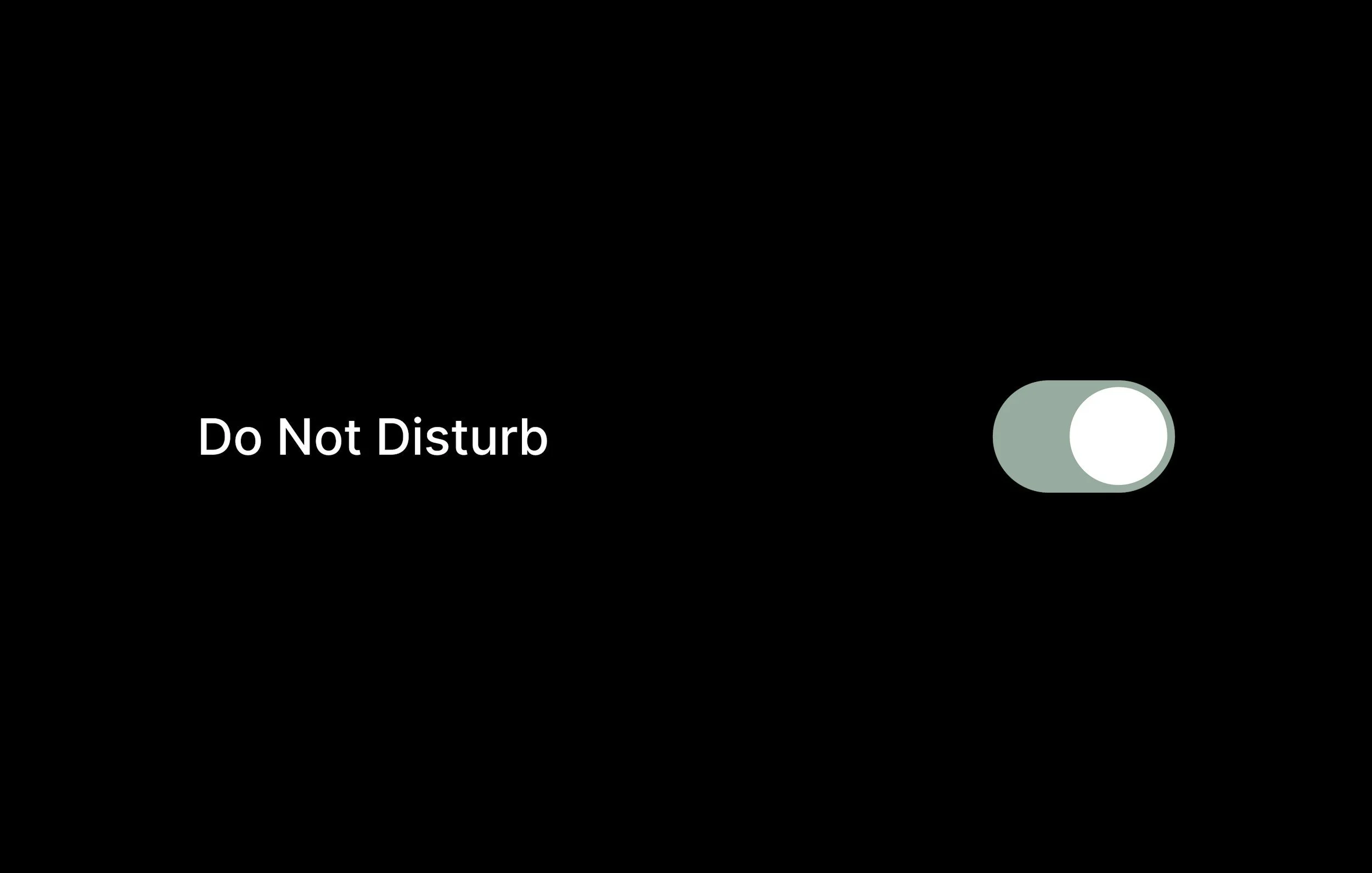 Do Not Disturb setting representing nervous system regulation, anxiety management, and healthy boundaries