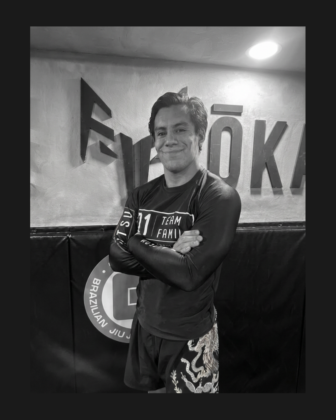 Entrenador del staff técnico de ŌKAMI especialista en clases de Jiu-Jitsu.