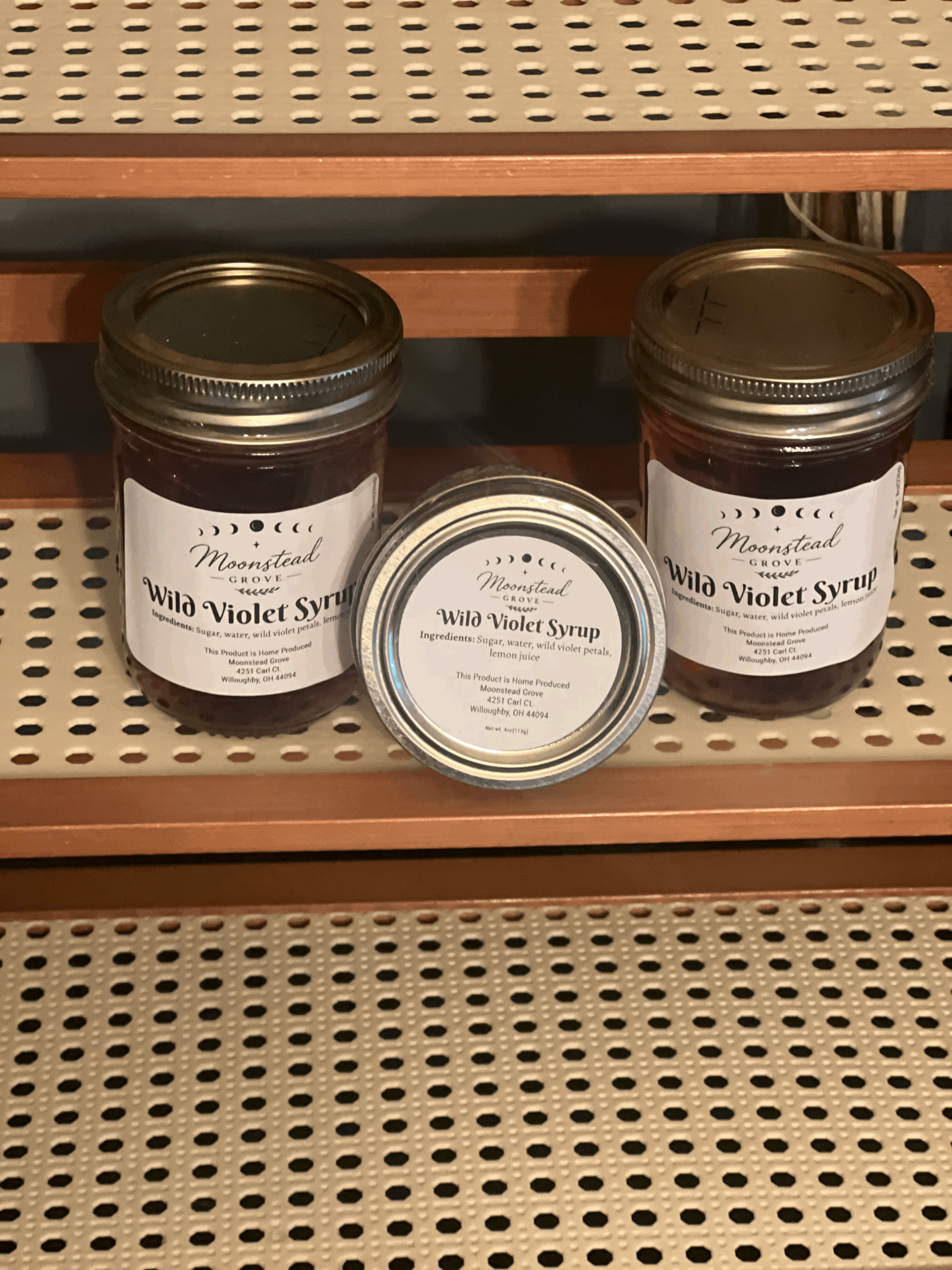 Wild Violet  Syrup (8oz)