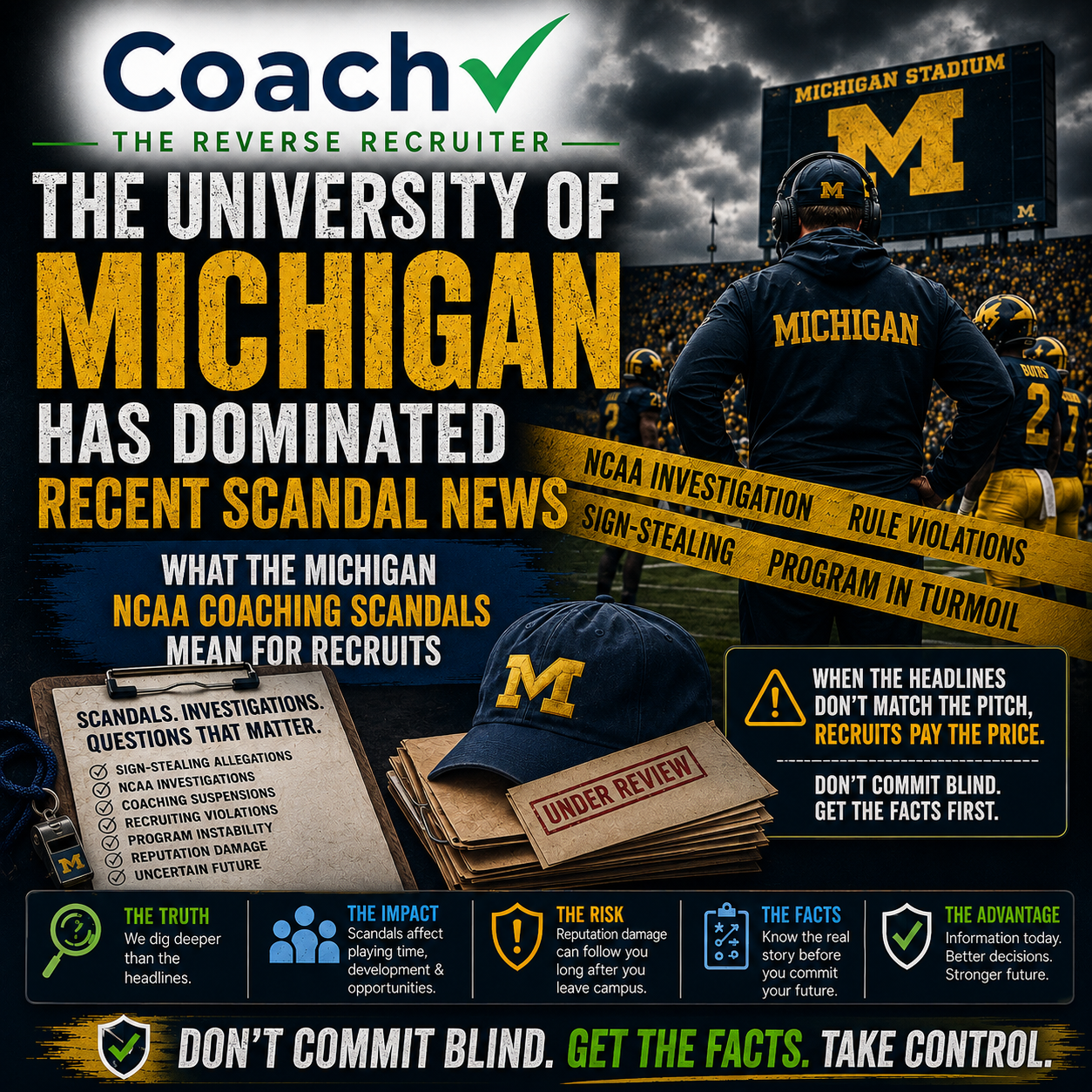 The University of Michigan has dominated recent scandal news: What the Michigan NCAA Coaching Scandals Mean for Recruits