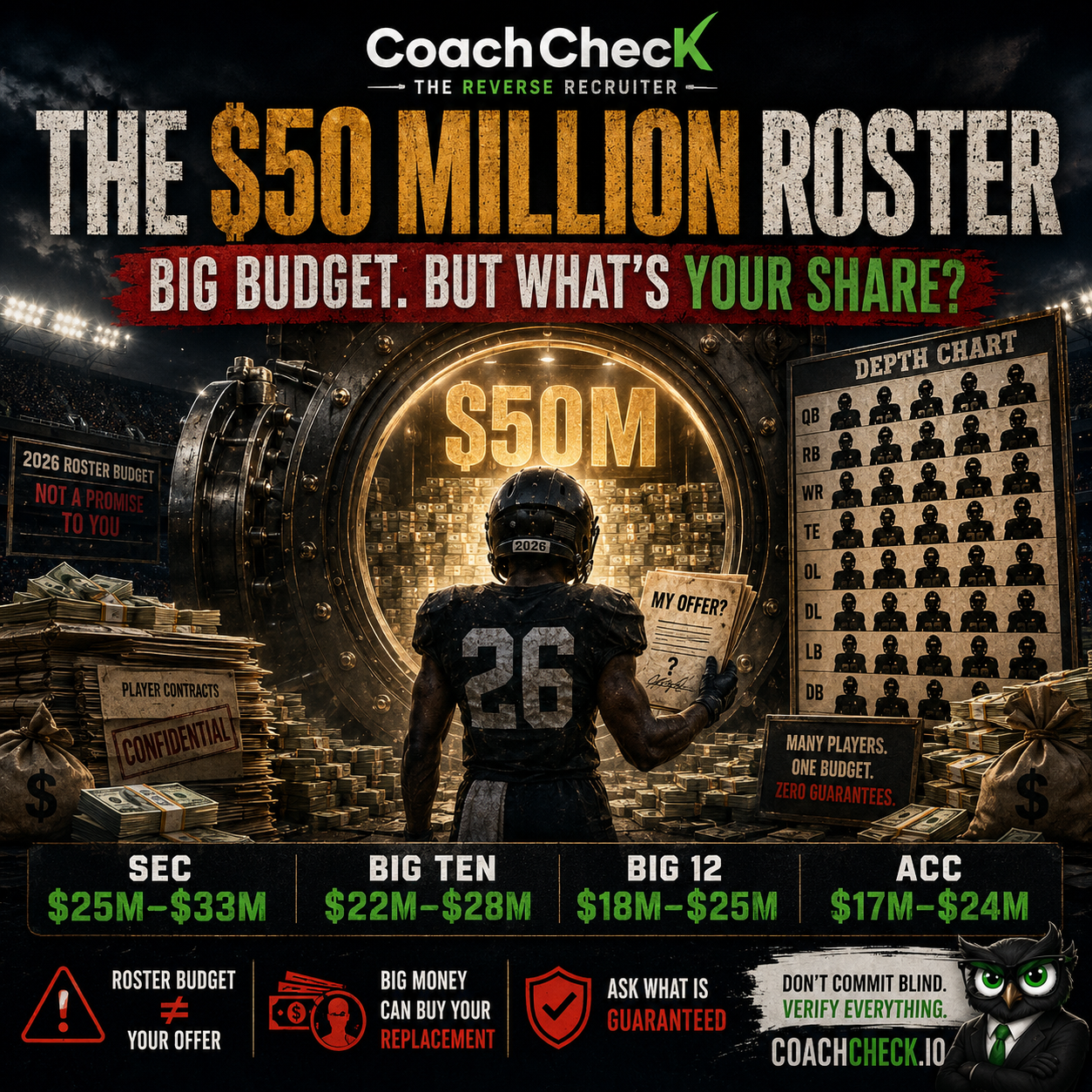 The $50 Million Roster: Big NIL Money Does Not Guarantee Your Share