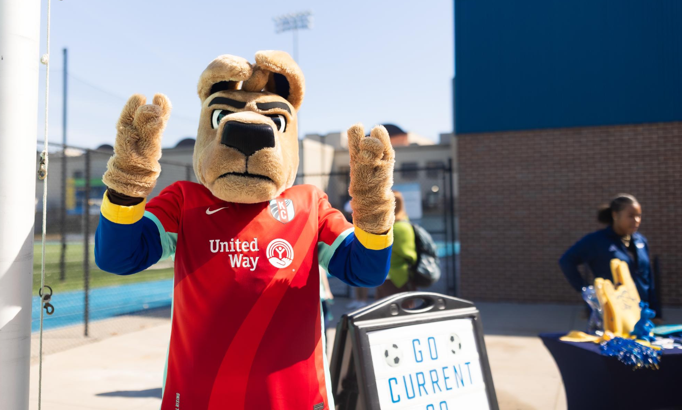 UMKC mascot Kasey the Kangaroo. Photograph taken by Sydney Siemens