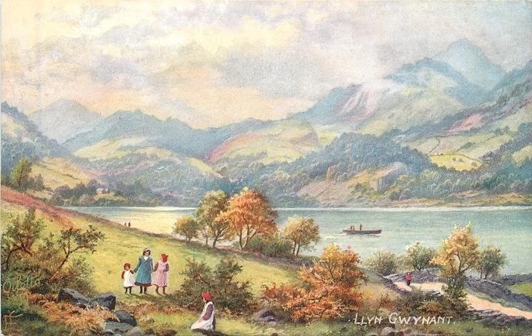 Postcard of Llyn Gwynant - 1900s. 