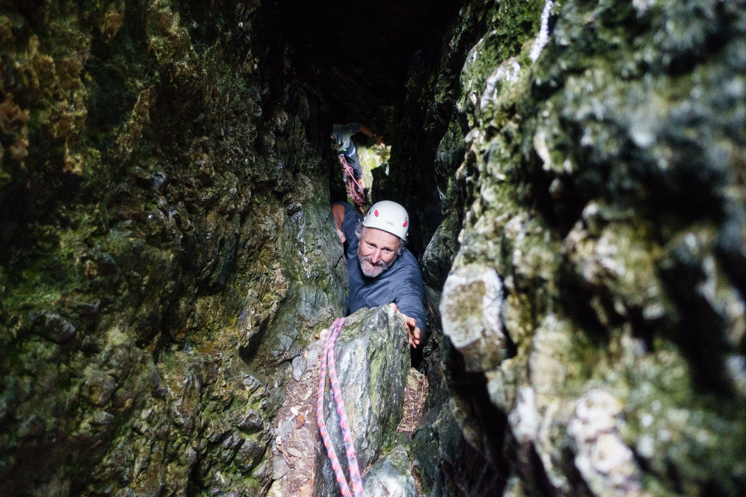 Climbing Lockwoods Chimney 