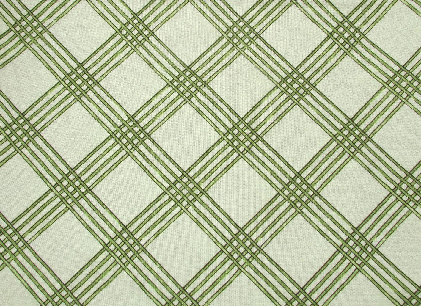 J. Wecker Frisch Gingerbread Green Windowpane Plaid