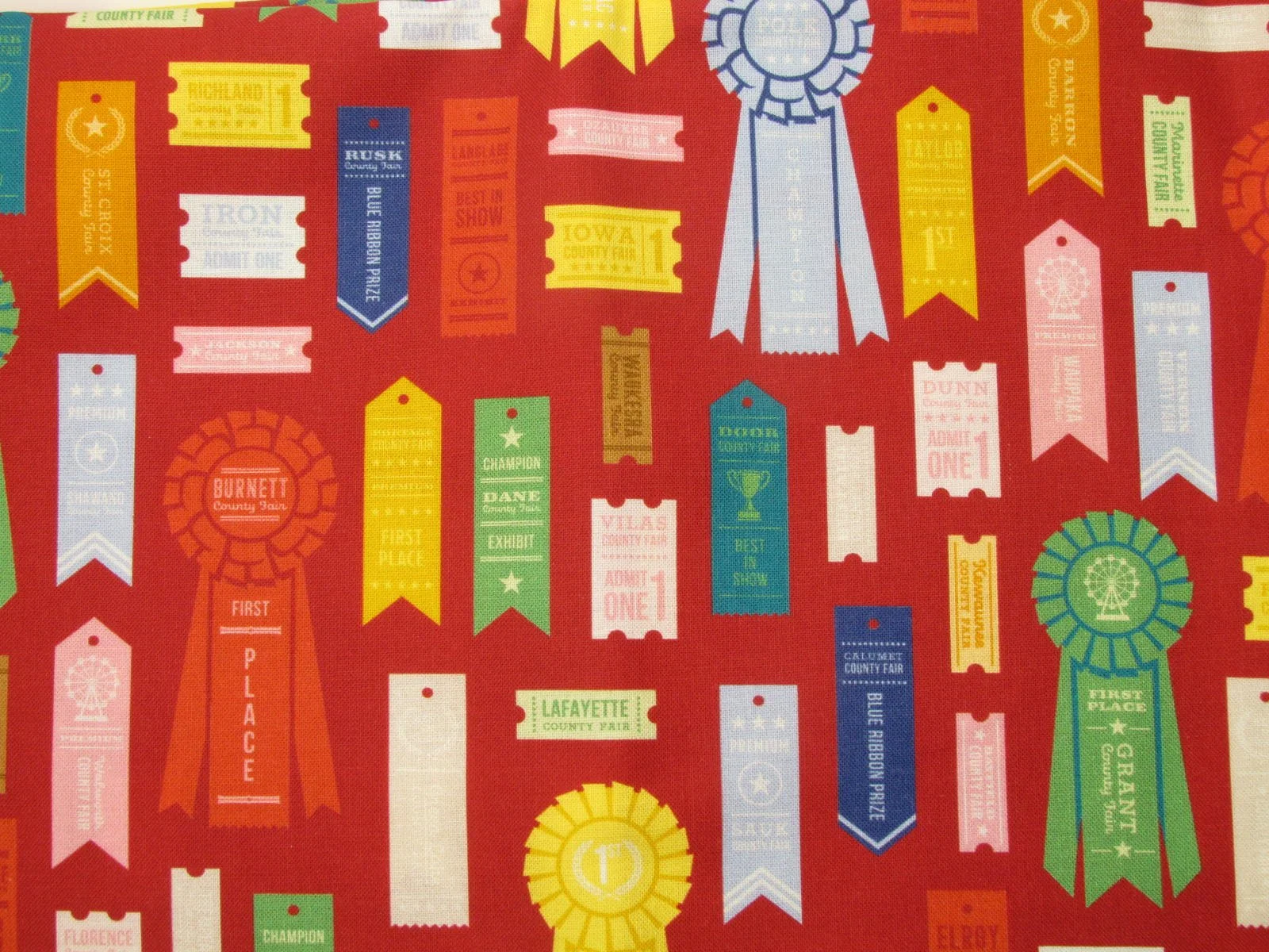 Wisconcin Best in Show Ribbons in Red
